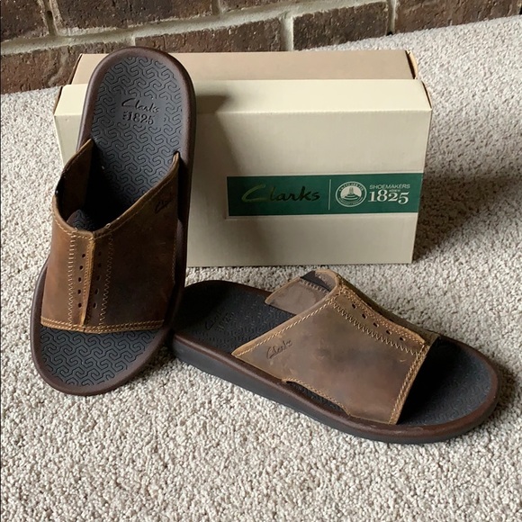 clarks closed toe sandals mens